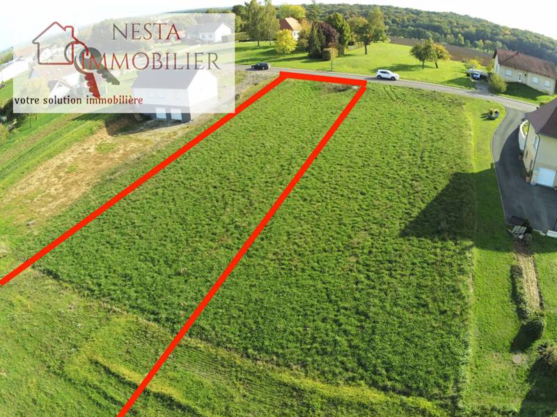 Terrain à bâtir en lotissement d’une contenance de 21,62 ares à vendre sur la commune de KIRVILLER