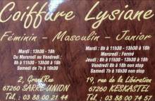 Coiffeur sur KESKASTEL & SARRE UNION Coiffure Lysiane