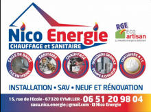 CHAUFFAGE ET SANITAIRE EYWILLER NICO ENERGIE